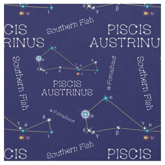 Constellation Piscis Austrinus Stoff (Nahaufnahme)