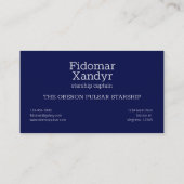 Constellation Piscis Austrinus Visitenkarte (Rückseite)