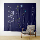 Constellation Piscis Austrinus Wandteppich (Beispiel (Horizontal))