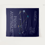 Constellation Piscis Austrinus Wandteppich (Vorderseite (Horizontal))
