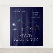 Constellation Piscis Austrinus Wandteppich (Vorderseite)