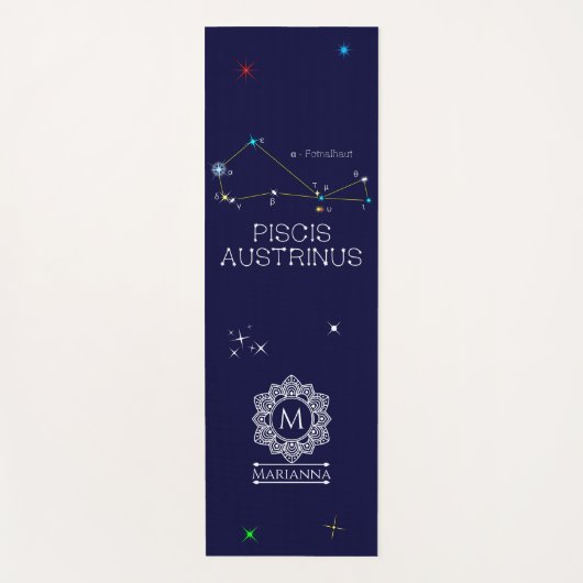 Constellation Piscis Austrinus Yogamatte (Vorderseite)