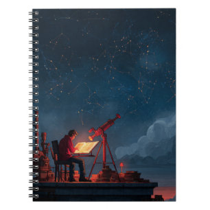 Constellation Rooftop Stargazer Notebook Notizblock