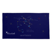 Constellation SAGITTARIUS einzigartig, beeindrucke Kissenbezug (Rückseite)