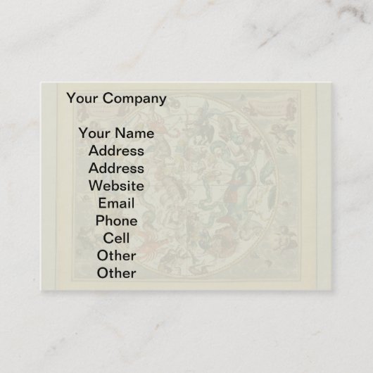 Constellation Sky Celestial Zodiac Star Karte (Vorderseite)