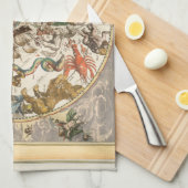 Constellation Sky Celestial Zodiac Star Karte Handtuch (Viertel Falte)