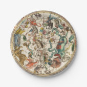 Constellation Sky Celestial Zodiac Star Karte Pappteller (Vorderseite)