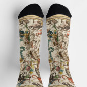 Constellation Sky Celestial Zodiac Star Karte Socken (Oben)