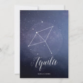 Constellation Star Celestial Tischnummer Aquila (Rückseite)