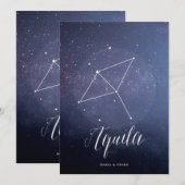 Constellation Star Celestial Tischnummer Aquila (Vorne/Hinten)
