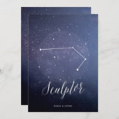 Constellation Star Celestial Tischnummer Bildhauer (Vorne/Hinten)