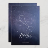 Constellation Star Celestial Tischnummer Bootes (Vorne/Hinten)