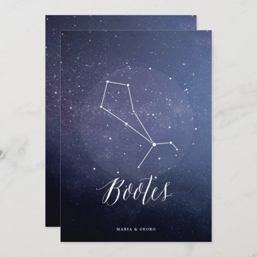 Constellation Star Celestial Tischnummer Bootes (Vorne/Hinten)