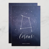 Constellation Star Celestial Tischnummer Corvus (Vorne/Hinten)