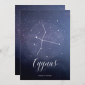 Constellation Star Celestial Tischnummer Cygnus (Vorne/Hinten)