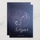 Constellation Star Celestial Tischnummer Scorpius (Vorne/Hinten)
