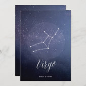 Constellation Star Celestial Tischnummer Virgo (Vorne/Hinten)