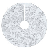 Constellation Star Map Weihnachtsbaumrock Polyester Weihnachtsbaumdecke (Vorderseite)