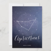 Constellation Star Tischnummer Capricornus (Vorderseite)