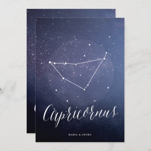 Constellation Star Tischnummer Capricornus (Vorne/Hinten)