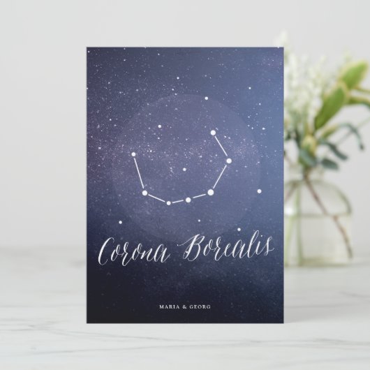 Constellation Star Tischnummer Corona Borealis (Stehend Vorderseite)
