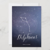 Constellation Star Tischnummer Delphinus (Vorderseite)