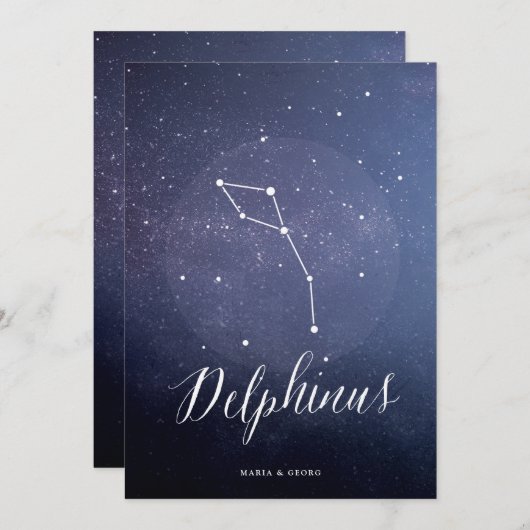 Constellation Star Tischnummer Delphinus (Vorne/Hinten)