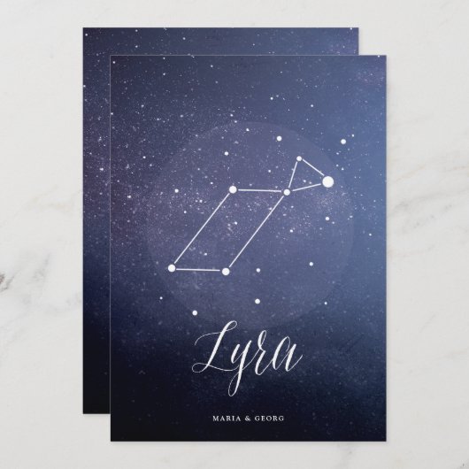 Constellation Star Tischnummer Lyra (Vorne/Hinten)