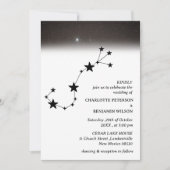 Constellation Starry Night Celestial Wedding Einladung (Vorderseite)