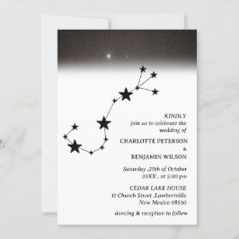 Constellation Starry Night Celestial Wedding Einladung