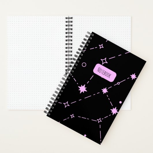 Constellation Starry Night Spiral Notebook Notizblock (Innen)