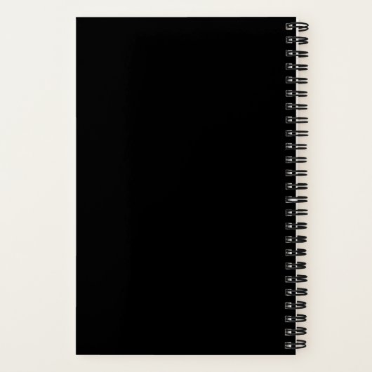 Constellation Starry Night Spiral Notebook Notizblock (Rückseite)