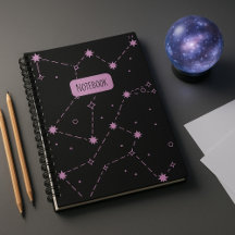 Constellation Starry Night Spiral Notebook