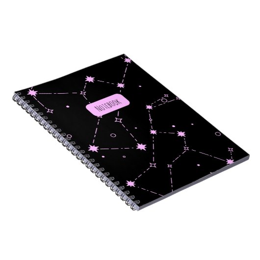 Constellation Starry Night Spiral Notebook Notizblock (Rechte Seite)