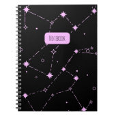 Constellation Starry Night Spiral Notebook Notizblock (Vorderseite)