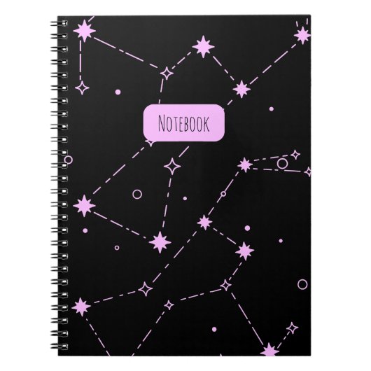 Constellation Starry Night Spiral Notebook Notizblock (Vorderseite)