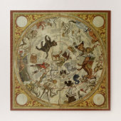 Constellation Stars Northern Sky Vintag Astronomie Puzzle (Horizontal)