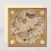 Constellation Stars Southern Sky Vintag Astronomie (Vorne/Hinten)