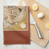 Constellation Stars Southern Sky Vintag Astronomie Geschirrtuch (Viertel Falte)