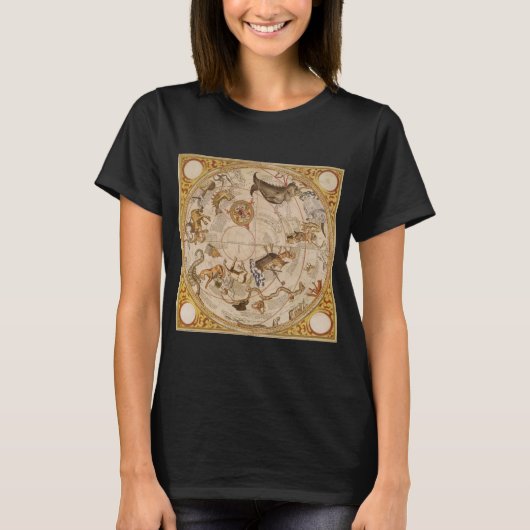 Constellation Stars Southern Sky Vintag Astronomie T-Shirt (Vorderseite)