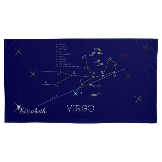 Constellation VIRGO einzigartig, beeindruckend Kissenbezug (Vorderseite)