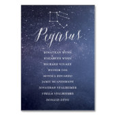 Constellation Wedding Seating Chart Card Pegasus Tischnummer (Vorderseite)