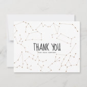 Constellation Zodiac Danke Business Card (Vorderseite)