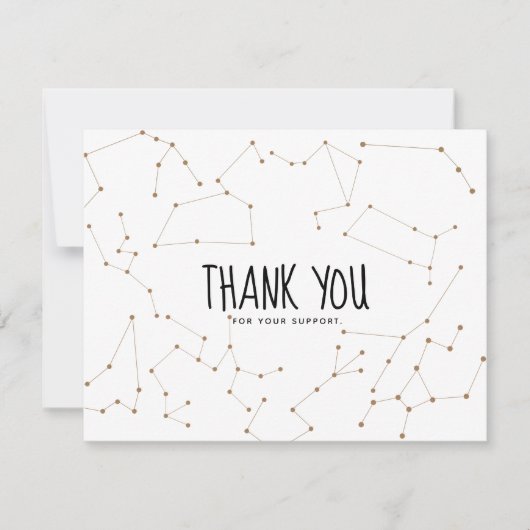 Constellation Zodiac Danke Business Card (Vorderseite)