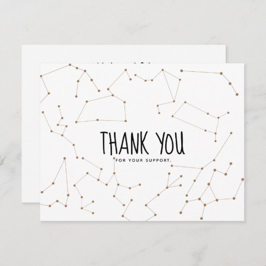Constellation Zodiac Danke Business Card (Vorne/Hinten)