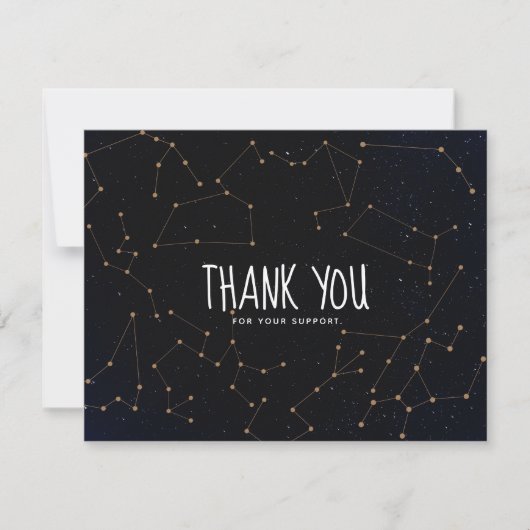 Constellation Zodiac Danke Business Card (Vorderseite)
