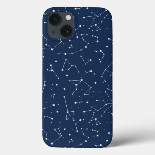 Constellations Starry Sky Navy Blue Case-Mate iPhone Hülle (Rückseite)