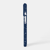 Constellations Starry Sky Navy Blue iPhone 16 Hülle (Linke Seite)