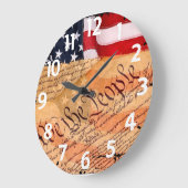 Constitution Acrylic Round Wall Clock Große Wanduhr (Winkel)