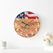 Constitution Acrylic Round Wall Clock Große Wanduhr (Zuhause)